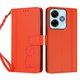 thumbnail image 3 of Funda Cartera Trébol para Xiaomi Poco M6 4G con Ranuras Tarjetas y Carga Inalámbrica Naranja, 3 of 6