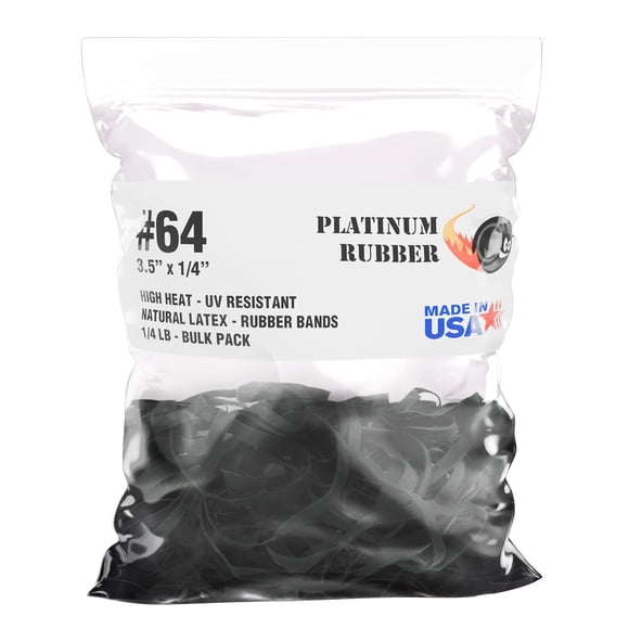 Bandas Elásticas PLATINUM RUBBER 8,9 cm Negro 95‑100 uds