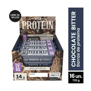 Wild Protein - Bar Proteina Chocolate Bitter 45G 16U
