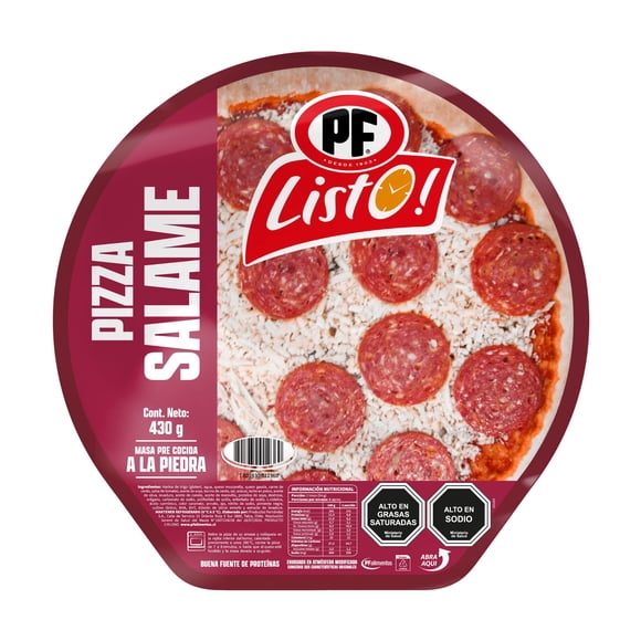 Pizza Salame 1 Un, 430 gr