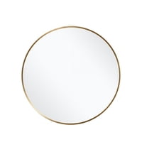 Vgo - Espejo Decorativo Para Colgar Redondo Metal Ø70 Cm