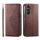 thumbnail image 1 of Funda Flip FOXDOCK para Samsung Galaxy M54 , Estilo Billetera con Diseño Rombo, Correa de Mano y Soporte, Uso Diario, 1 of 6