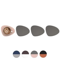 Aura Zeus - Set 4 Posavasos Ecocuero Antimanchas Impermeables 2 En 1