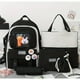 thumbnail image 3 of 2023 New Double Pocket Backpack Fashion Trendy Backpack 5pcs Multi-functional Large-capacity School Bag, 3 of 5