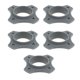 thumbnail image 2 of Rodillo de anillo de protección antivuelco antirresbaladizo de 5 piezas, gris, 2 of 5