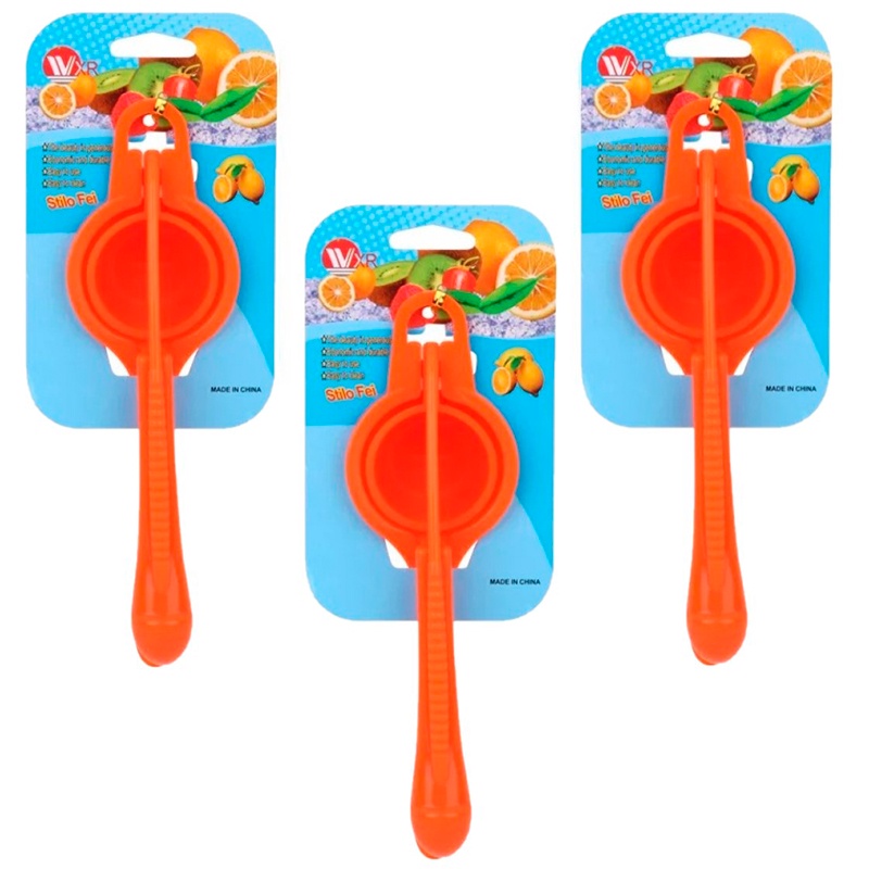 Wakeshome - 3 Exprimidor Manual De Limones Naranjas Limon Doble Mango