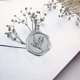 thumbnail image 1 of Etiquetas adhesivas de cera Nostalgic Impressions 2,5 cm 25 piezas Plateado, 1 of 2