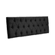 thumbnail image 2 of Respaldo Elegante Super King Capitone 200x60 Cm Negro Felpa, 2 of 3