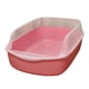 thumbnail image 1 of Caja de Arena para Gatos, Caja de Arena para Mascotas, Caja de Arena, Orinal Grande Portátil con Lados Altos, Caja de Arena para Gatos para Conejos, a Rosa, 1 of 5