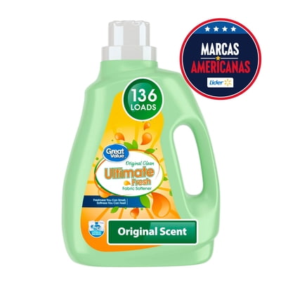 Suavizante Líquido Original Botella 3,81 L Great Value