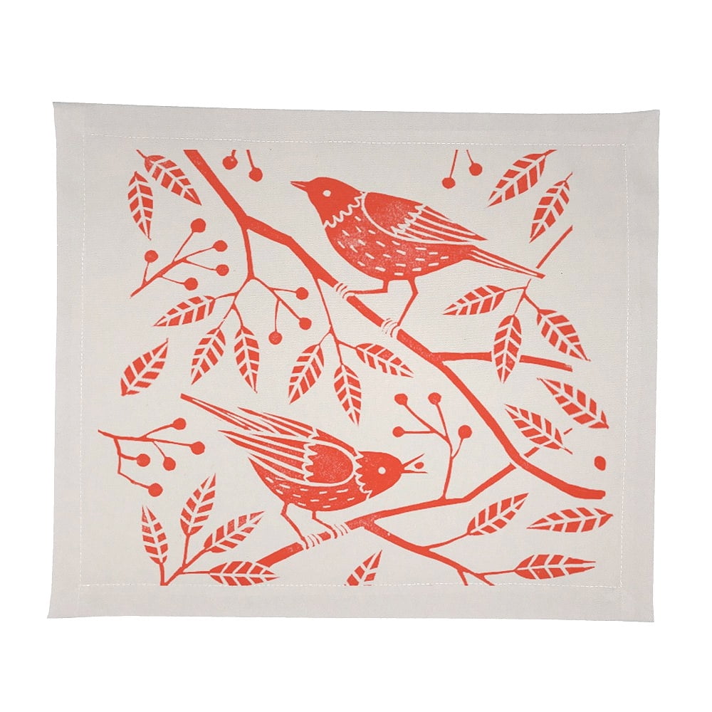 Tuyo Print - Set 4 Individuales Impermeables Grabado Rojo