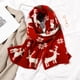 thumbnail image 2 of Bufanda larga y cálida de invierno con diseño de reno y copo de nieve de Navidad unisex, bufandas tejidas, regalos, bufandas para mujer, 2 of 5