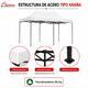 thumbnail image 3 of Toldo plegable 6x3 blanco, 3 of 5