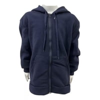 Genérico - Polerón Escolar Azul Marino Juvenil Con Cierre-Capucha