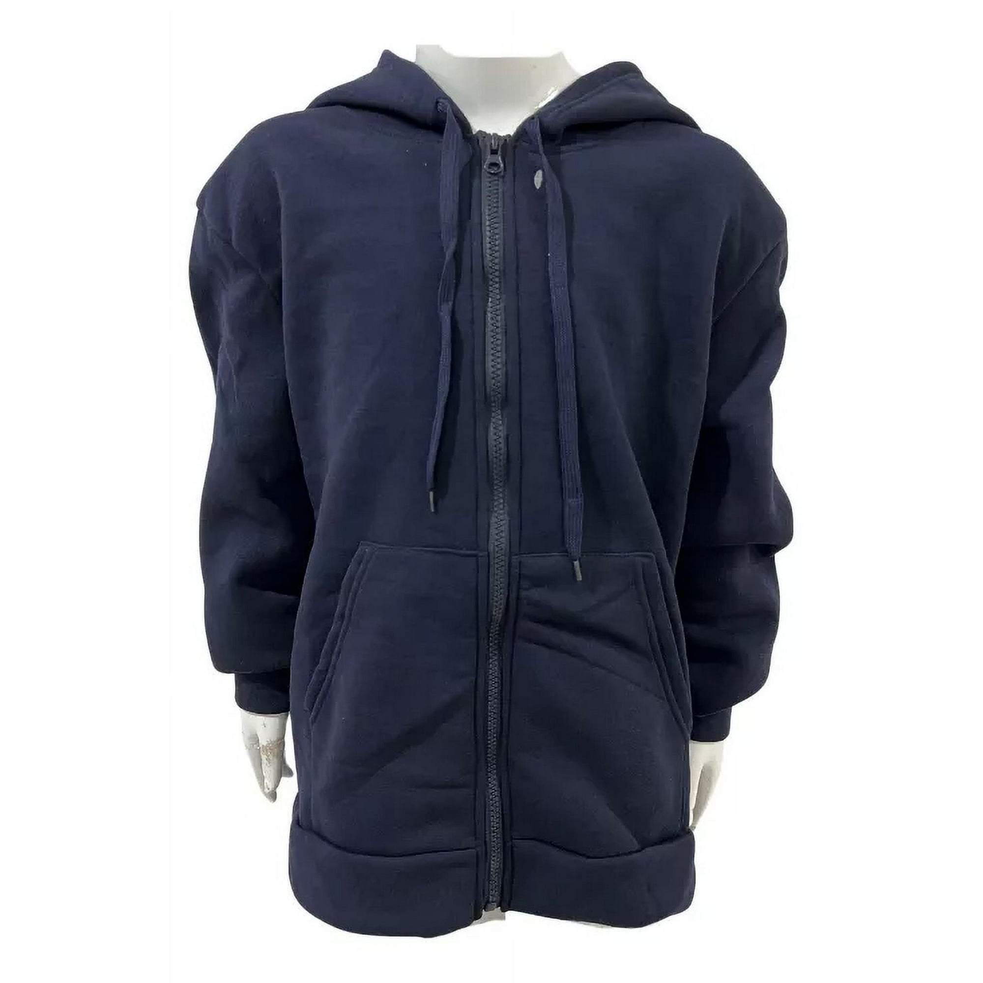 Genérico - Polerón Escolar Azul Marino Juvenil Con Cierre-capucha