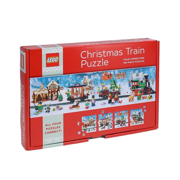 Puzzle Chronicle Books Lego Christmas Train 100 piezas x4