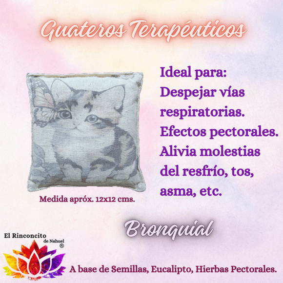 Guatero Bronquial de Semillas, Cuarzo y Hierbas Pectorales..