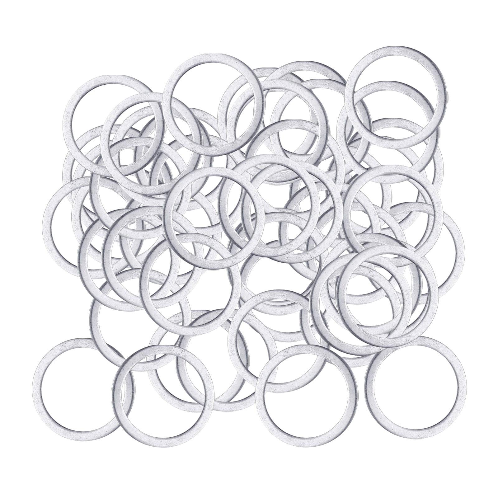 Magideal - 50 Piezas Juego De Bujes De Hoja De Anillos Reductores Junta De Conversión Disco De Talla Espaciador Anillo Reductor Arandelas De Buje Para Her 222 Mm A 20 Mm