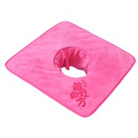 Ioensy - Toalla Para Mesa De Masajes De Salón, Cobertor Facial, Almohadilla Facial, Toalla Con Orificio Para La Cara, Color Rosa