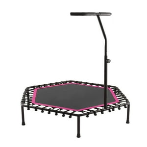 Sportime - Trampolin Con Soporte En T 115 Cms., Saltarina, Power Jump Fucsia