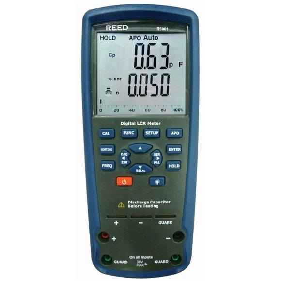 Medidor LCR REED Instruments R5001 con precisión +/-1,5%