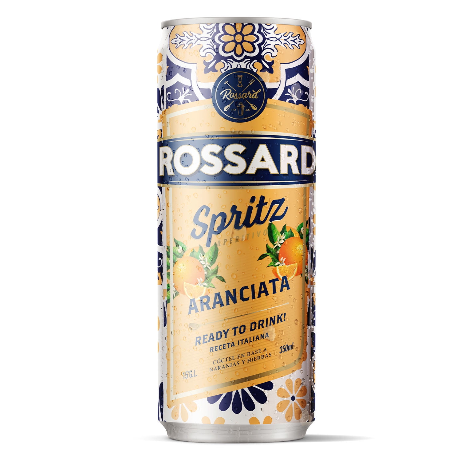 Cóctel Spritz Aranciata 9° Lata 350 ml Rossard