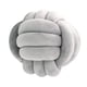 thumbnail image 3 of Nudo Almohada Bola Grueso Cómodo Almohadas Anudadas Para Sala De Estar Hogar Sofá Gris Claro, 3 of 5