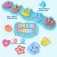 thumbnail image 3 of Juego de juguetes de baño Texviko, sin moho, con forma de silicona, clasificador, 20 unidades, 3 of 7
