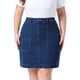 thumbnail image 1 of Faldas Lápiz de Mezclilla de Talla Grande para Mujeres de Agnes Orinda, Falda Midi de Verano Casual de Trabajo de Cintura Alta con Bolsillos 4X Azul Oscuro, 1 of 6