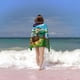 thumbnail image 2 of Lupi y Baduki Toalla de playa de secado rápido con diseño temático, regalo para mujeres y niñas, ideal para cumpleaños, fans, amantes de la música, uso en la playa o al aire libre, 78 × 150 cm, 2 of 6