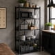 thumbnail image 1 of Estante Plegable Multiusos 5 Niveles Organizador Cocina Acero Carbono Negro, 1 of 3