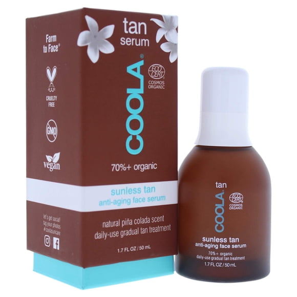 Sérum facial autobronceador sin sol COOLA Organic 50 ml Pia Colada