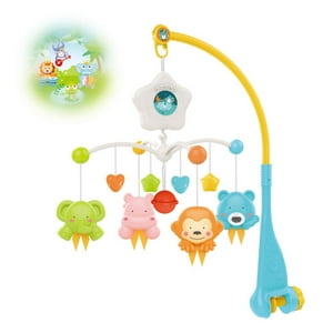 Total Click - Juguete Movil Sonajero Divertido Infantil Con Luz Y Sonido
