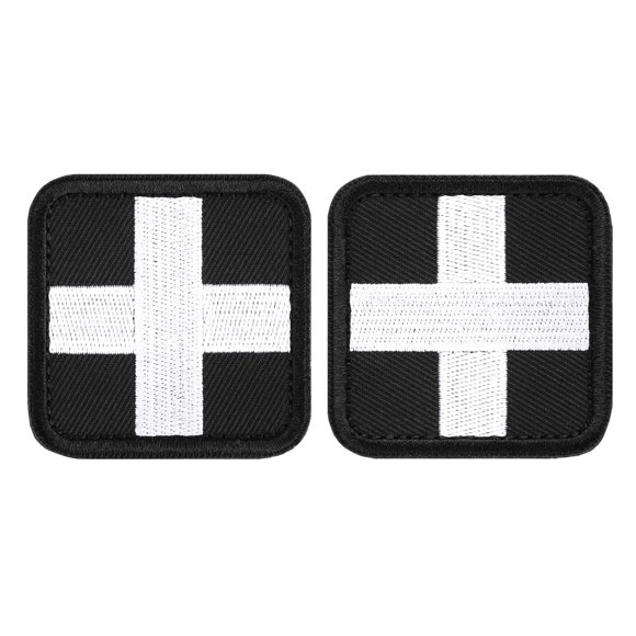 Parche LIVANS Cruz Médica 5 cm (2 unidades, bordado)