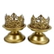 thumbnail image 5 of 2 Piezas de Candelabros Cónicos Candelero Candelero Decorativo Estilo Retro Candelabros para Mesa de Comedor de Vacaciones Decoración Del Hogar Áurea 10.3cmx15cm, 5 of 5