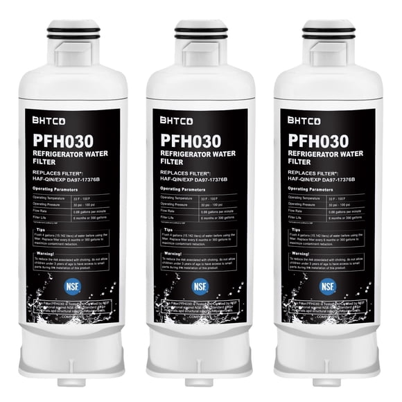 Filtro de agua BHTCD PFH030 para refrigerador Samsung, paquete de 3