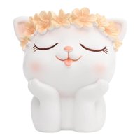 Magideal - Jarrón De Mesa De Estilo Nórdico Para Interiores Y Exteriore Orificio De Drenaje Arreglo Floral De Bonsái Portalápices De Resina Para La , Gato