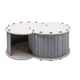 thumbnail image 4 of Cama Túnel Para Gatos Funda Extraíble Para 2 Gatos Escondite Con 2 Agujeros Cueva Escondite Gris, 4 of 5