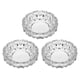 thumbnail image 1 of Set 3 Ceniceros Vidrio Redondo Tallado 11x2 CM, 1 of 3