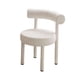 thumbnail image 3 of Tocador Simple Y Casual, Silla Para Apartamento, Dormitorio, Cafetería, Color Blanco, 3 of 5