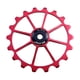 thumbnail image 5 of Bicicleta Desviador Trasero Polea MTB Rodamiento De Cerámica Rueda Jockey Rojo, 5 of 5