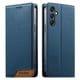 thumbnail image 1 of Funda Tipo Cartera de Cuero Sintético para Samsung Galaxy A24 4G Bloqueo RFID, con Ranuras para Tarjetas y Bolsillo para Efectivo, Cierre Magnético Fuerte Azul, 1 of 6