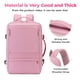 thumbnail image 2 of Mochila Rcrirth 40 L Rosa para Viajar con Portátil de 17 pulg., 2 of 6
