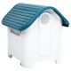 thumbnail image 5 of Caseta para perros VidaXL, polipropileno azul, exterior, 60 x 75 x 66 cm, 5 of 9