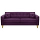 thumbnail image 1 of Sofa New Retro 3CG Felpa 01 Morado, 1 of 6