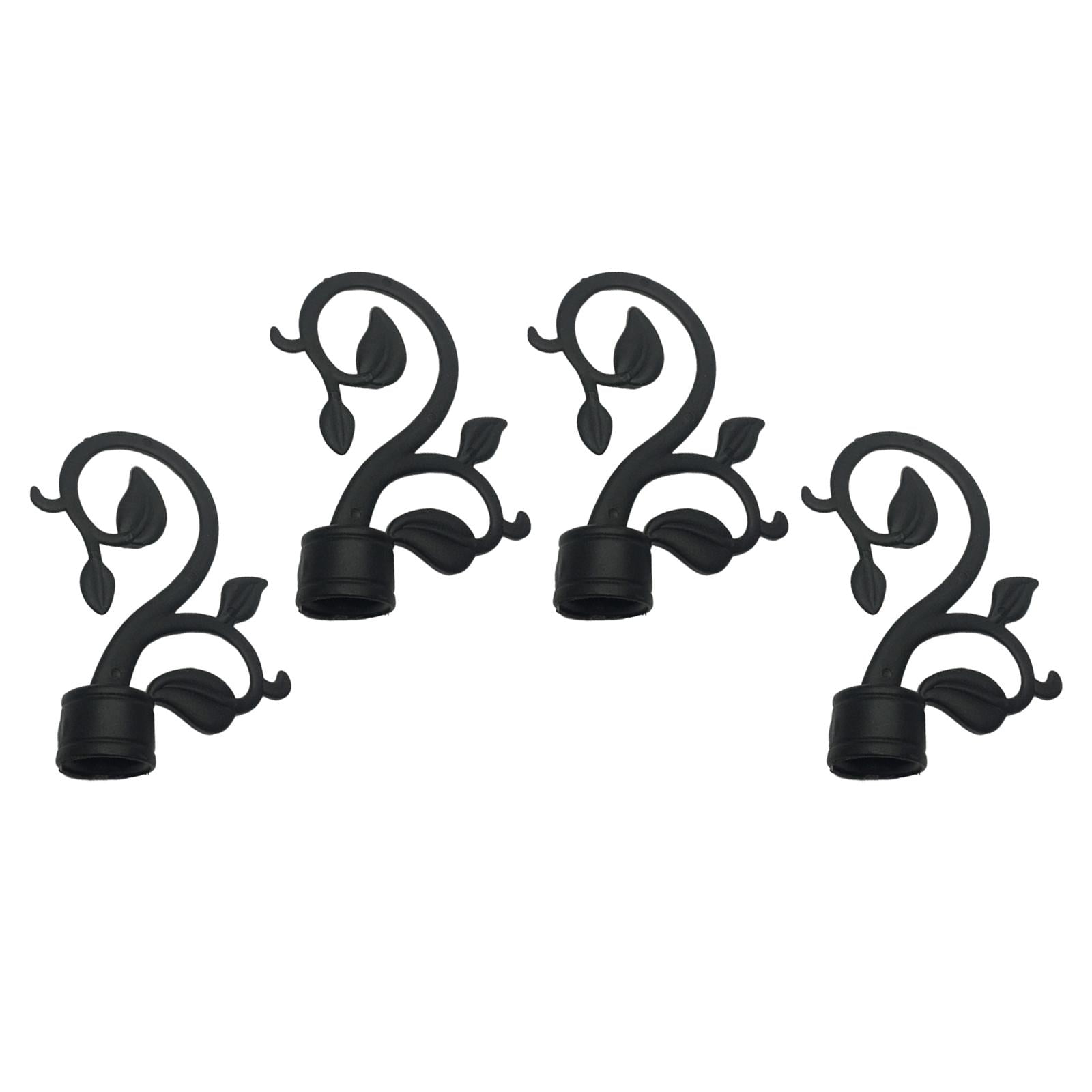 Bothyi - 4 Uds. Tapas Para Extremos De Barra De Cortina, Remates De Cortina Duraderos Para Sala De Estar, Decoración Del Hogar, Estilo D