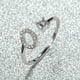 thumbnail image 1 of Stylish Silver A-Z Initial Rings for Weddings, Bridesmaids, and Couples - Perfect Gifts for Love and Fashion, 1 of 5