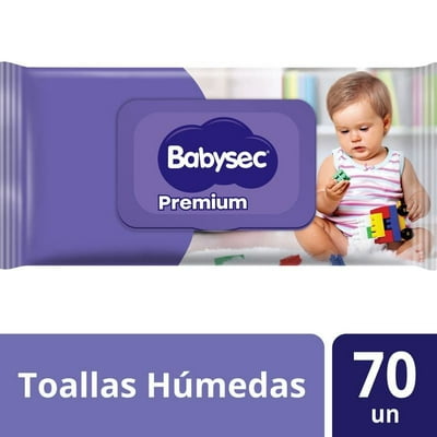 Toallitas Húmedas Premium, Baby Wipes 70 Un Babysec