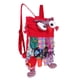 thumbnail image 2 of Bolso lindo de la mochila del remiendo hecha a mano del bolso del remiendo del algodón del búho rojo, 2 of 5