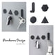 thumbnail image 4 of 4 Ganchos Metal Autoadhesivo Deco Geometry, 4 of 4